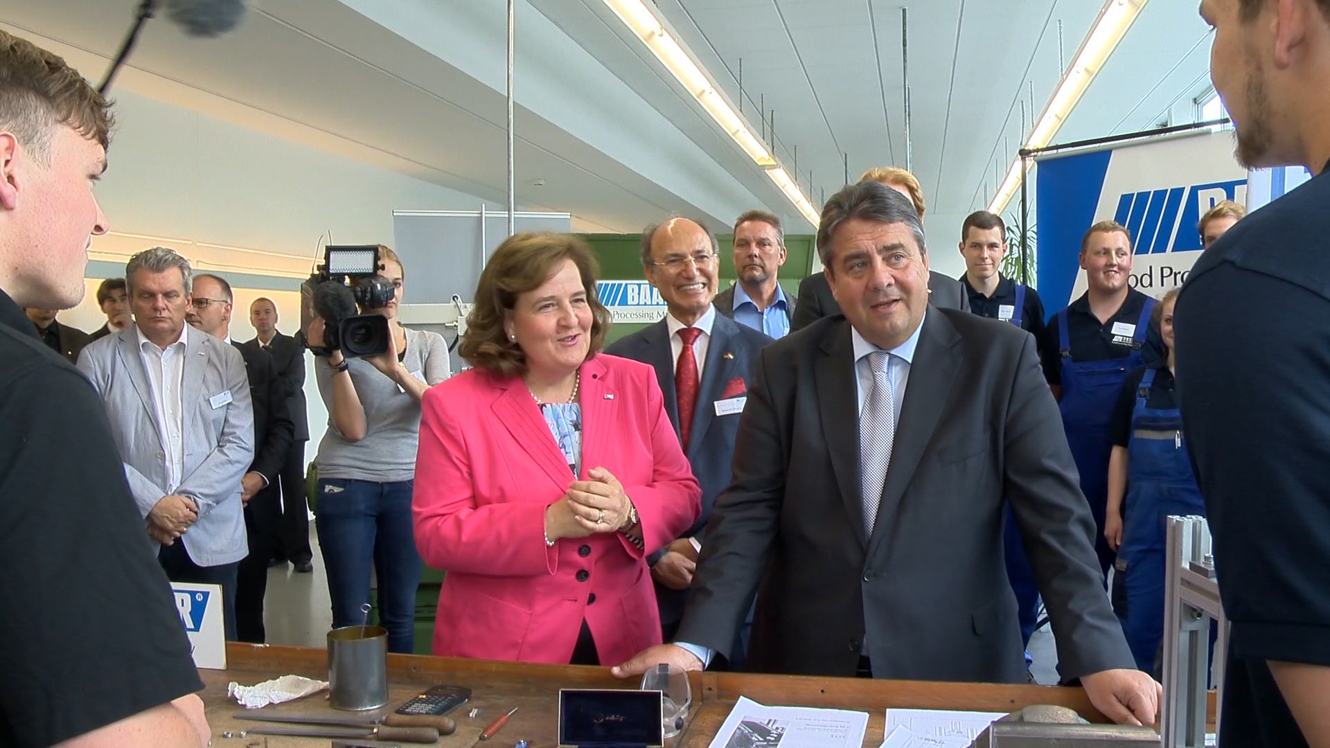 Sigmar Gabriel Besuch bei Baader