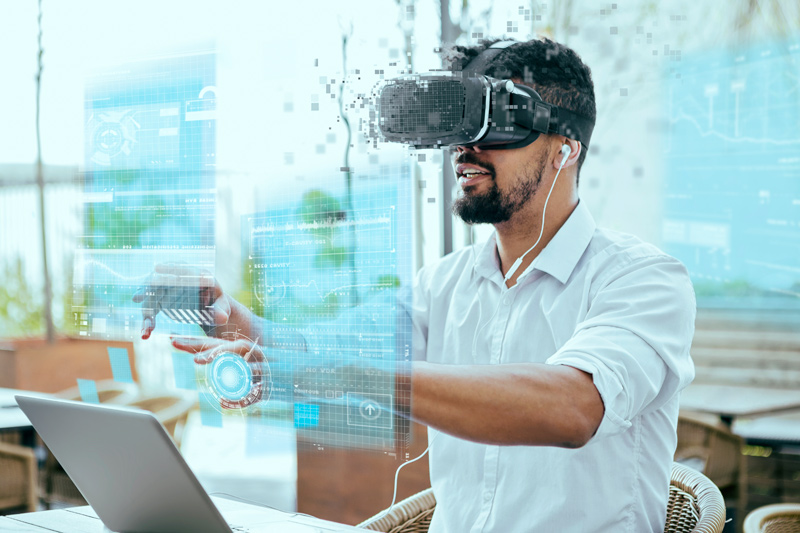 Virtuelle Realität am Arbeitsplatz virtual-reality